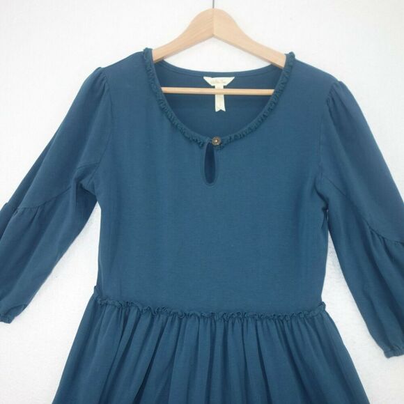 Matilda Jane Clothing Make Believe Hold The Key Dress Teal Blue Women's Medium - Picture 2 of 8
